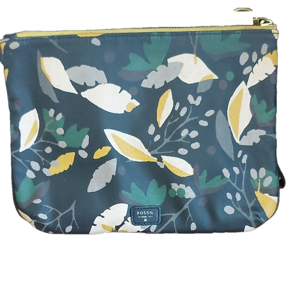 Fossil Women's Floral Black Clutch